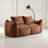 Giant Bean Bag Couch for Adults, Ultra Soft Fluffy Loveseat Bean Bag Sofa, Chase Lounge Chair Indoor for Living Room Bedroom, No Assembly Required Cozy Reading Chair with Pillows-2043878755