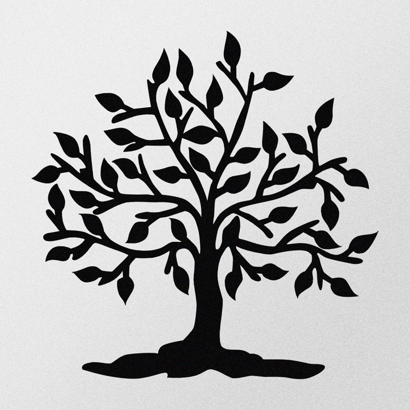 Decorative Metal Wall Accessory, Black Finish, 27.6 x 27.6 inches | 100% Metal with 0.05 inches Thickness | Perfect for Home Décor, Modern Style, and Unique Wall Art | Durable and Stylish Accent for Any Room