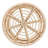 Modern Bohemian Natural Brown Rattan 2-Piece Nesting End Table Set