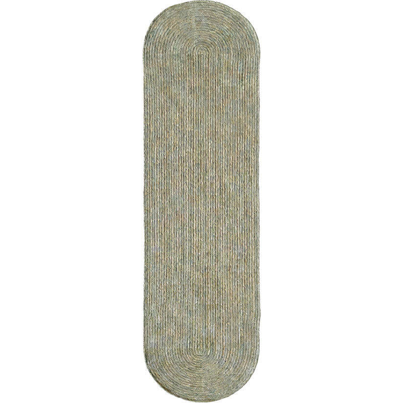 Tapis d'intérieur réversible 100% laine Madison, Perle, Rond 3 pi