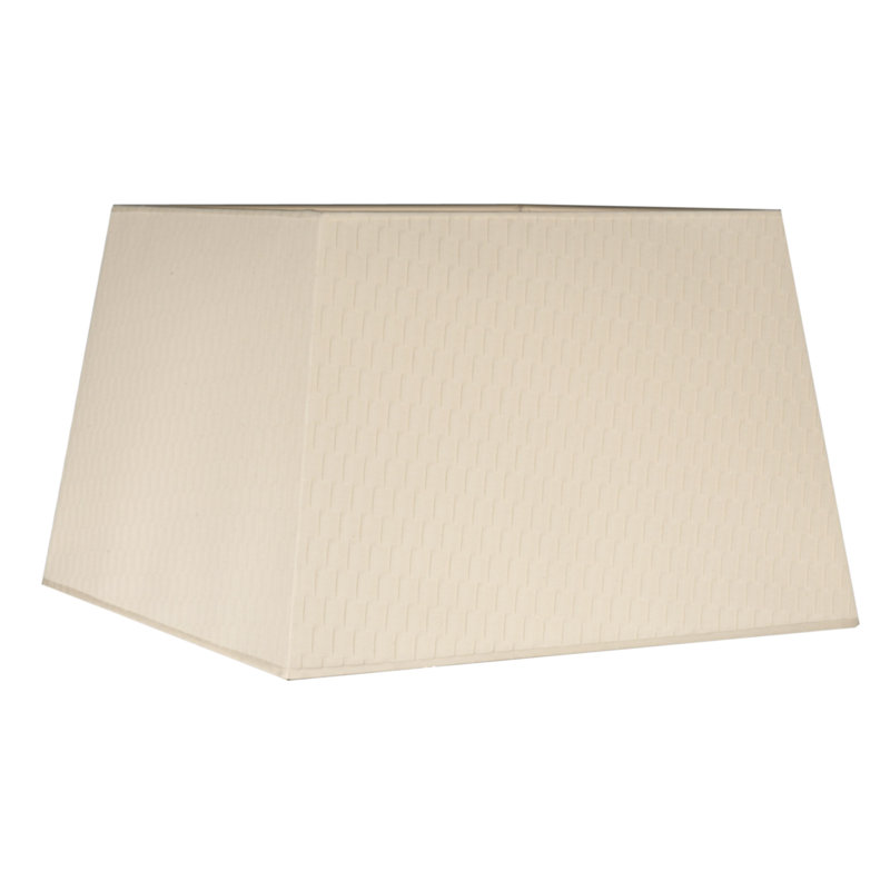 30cm H Rectangle Lamp Shade in Beige