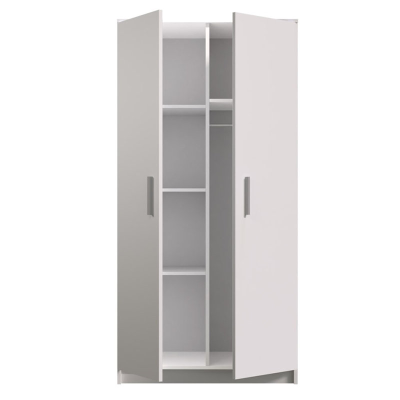 Jaun 2 Door Manufactured Wood Wardrobe