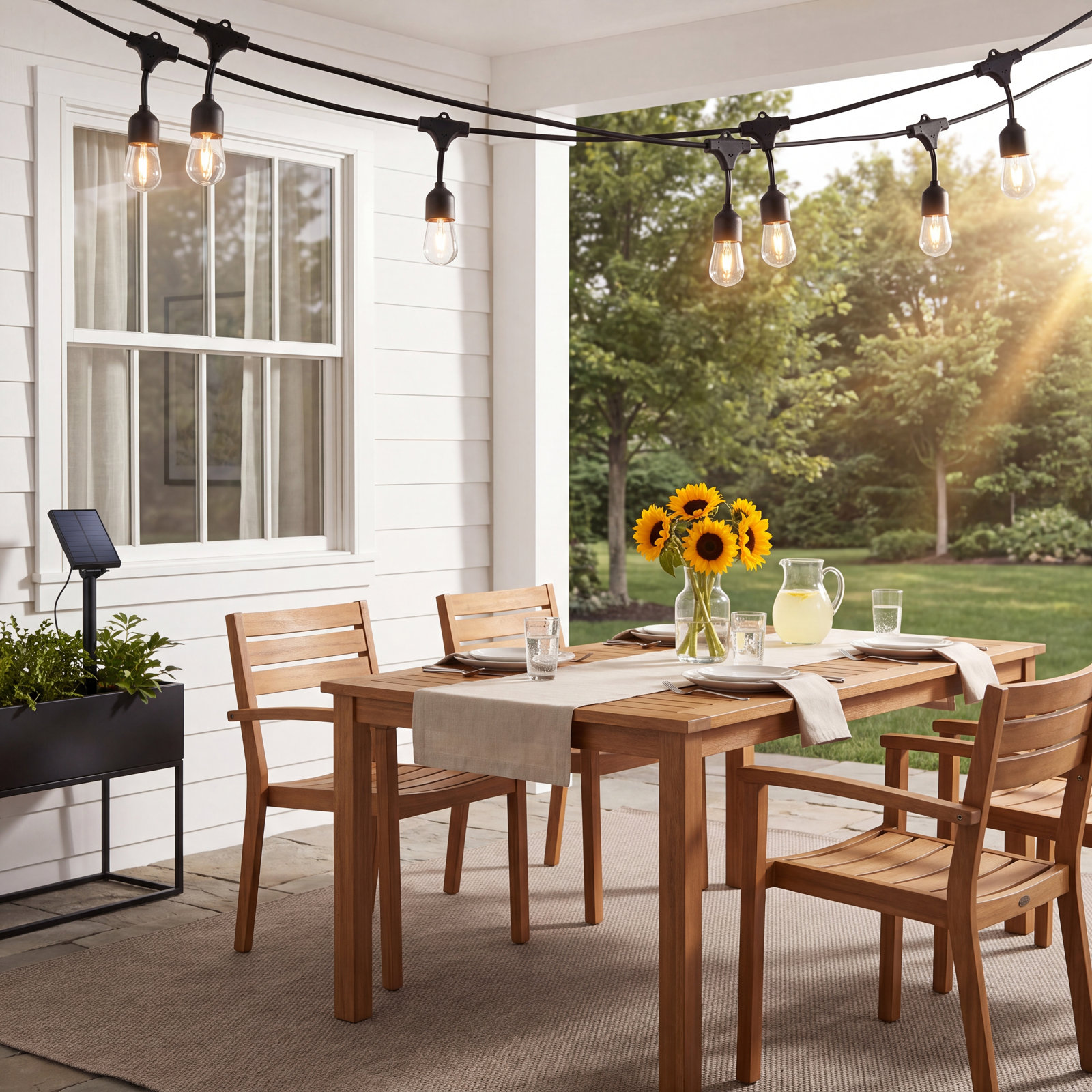 Ambience Pro Solar Hanging LED String Lights
