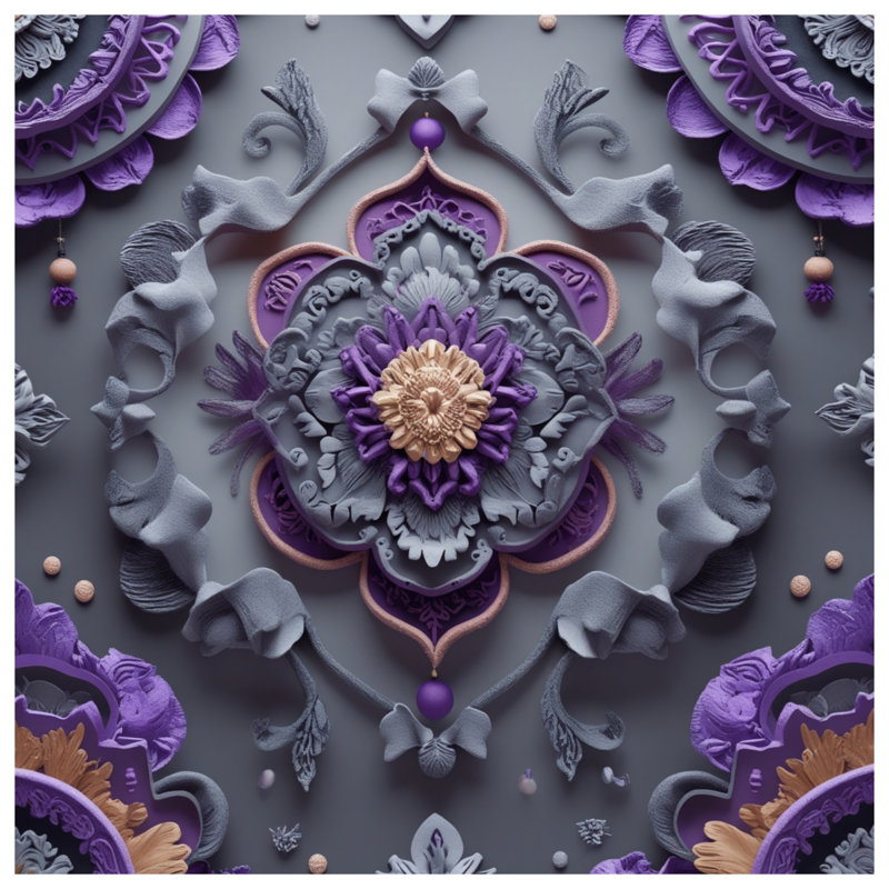 Édredon Ornate, Grand lit