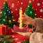 Porte-bougie de Noël en forme de bougie en céramique-1555349761