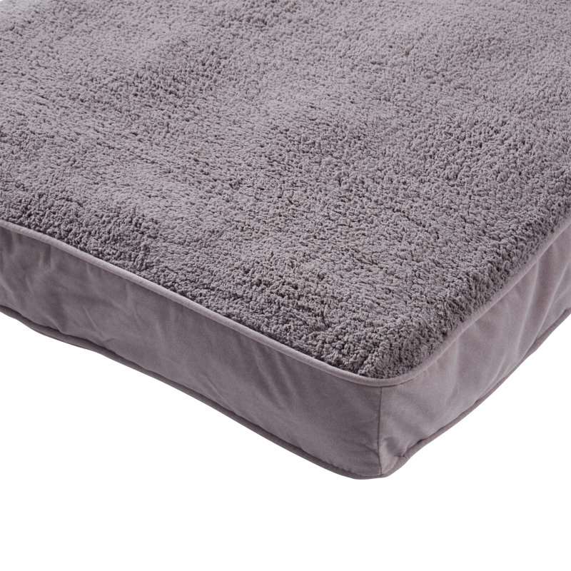 Lit pour chien avec coussin de soutien, Gris, Grand (l 48 po x P 36 po x H 4 po)