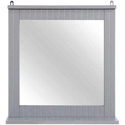 Ganit Flat Wall Mirror with Shelves
