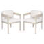 Ensemble de 2 chaises d'extérieur en aluminium
