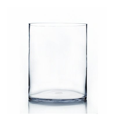 Vase de table en verre transparent