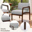 Upholstered Linen Blend Accent Chair-2008968006