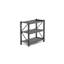 Étagère à 3 tablettes industrielle de 63 po de hauteur, étagère robuste en acier réglable de l 67 po x P 19,7 po x H 63 po