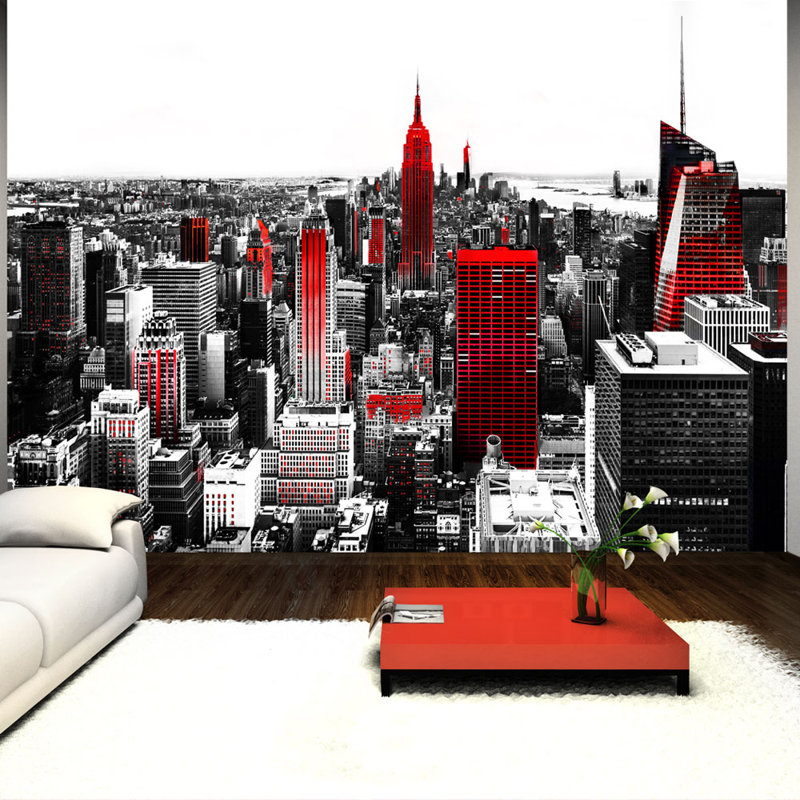 Sin City Wall Mural, 96.5" L x 137.8" W, Non-Woven