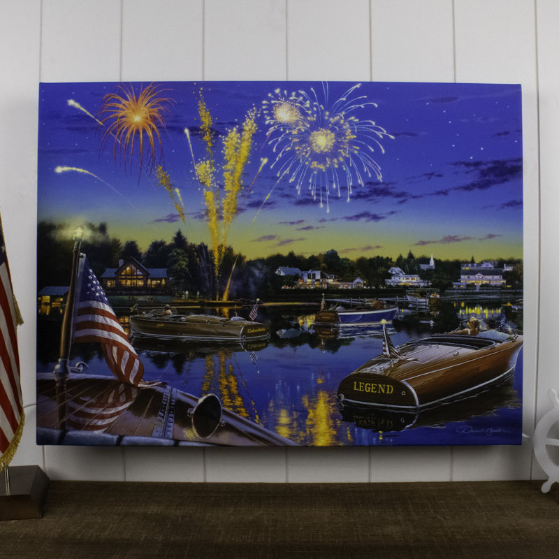 «Summer Holiday», art mural entièrement éclairé à DEL 18 x 24