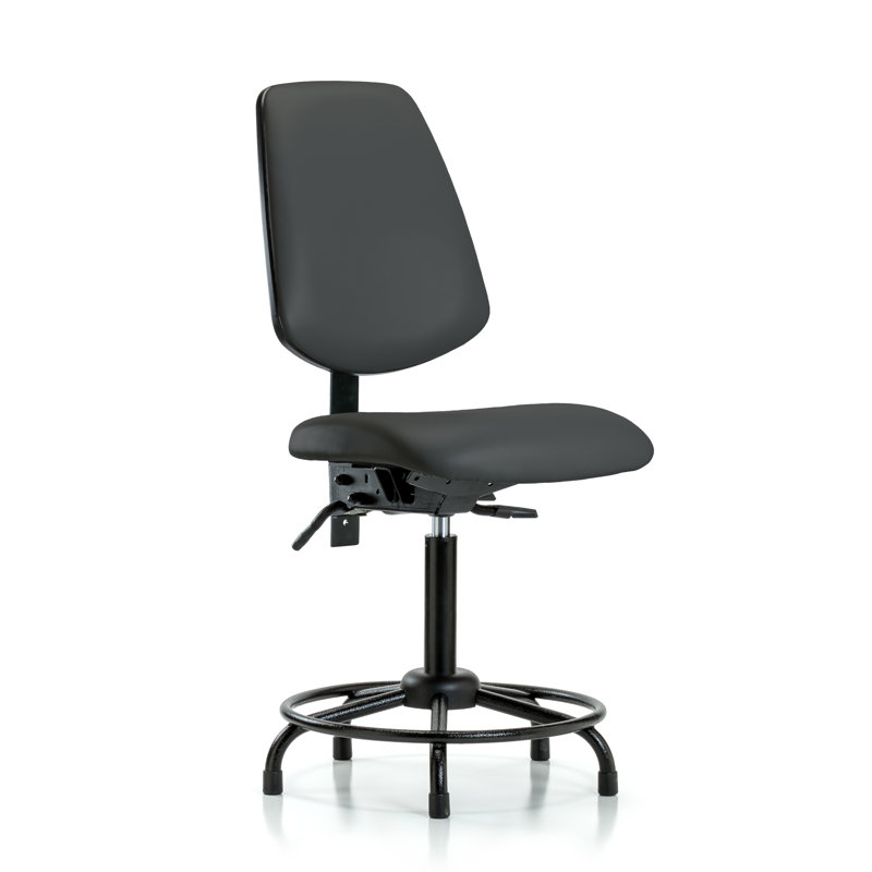 Chaise de dessin Trista, Anthracite, Patins, Inclus
