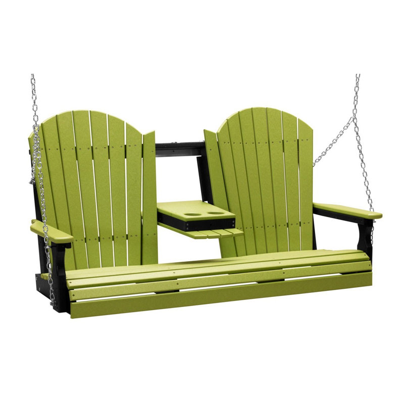 Balancelle Rosalin Adirondack, Vert lime / Noir