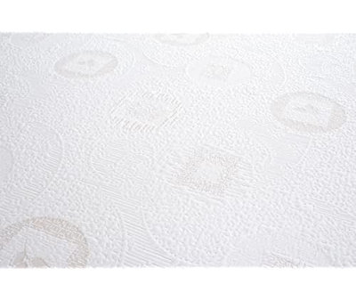 Herbal Fusion Collection, Green Tea-Infused Polyester Memory Foam Mattress, Queen Size, White.