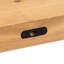 100cm W Rectangular Solid Wood Console Table Wall Mounted Shelves