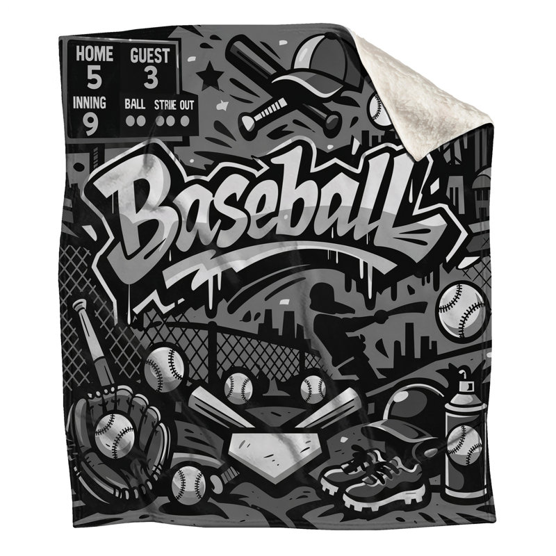 Couvertures de baseball, L 50 po x H 60 po