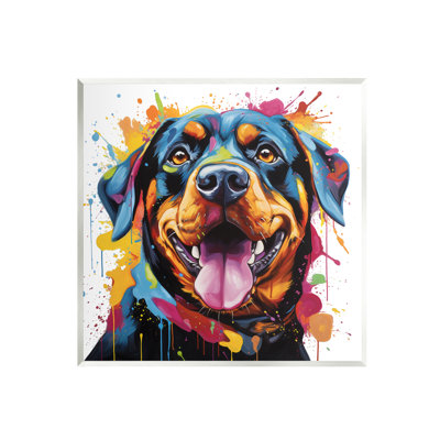 " Rottweiler With Paint Splash "