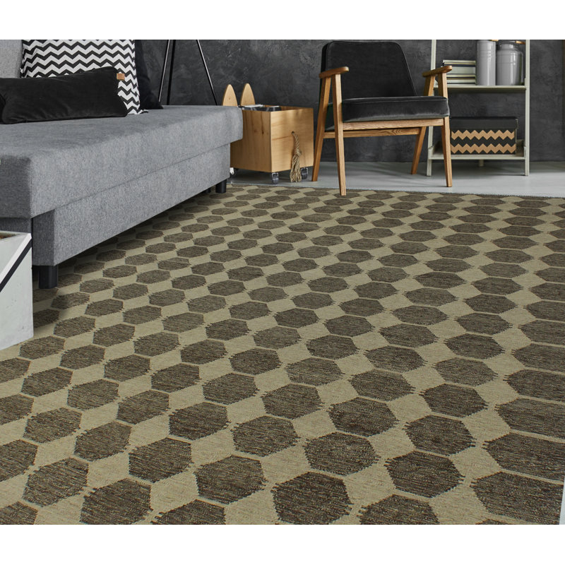 Chasen Wool Striped and Geometric Indoor Rug