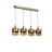 Elegant Scandinavian Chandelier, Vintage Copper Coated Metal & Glass, 6.3 x 6.3 x 25.6 inches | Adjustable Height | E27 Socket, Max 40W | Glam Lighting for Modern Home Décor | A++ Energy Efficiency-1984644478
