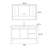Nordic style simple bathroom cabinet