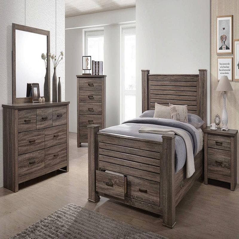 Commode en chêne gris