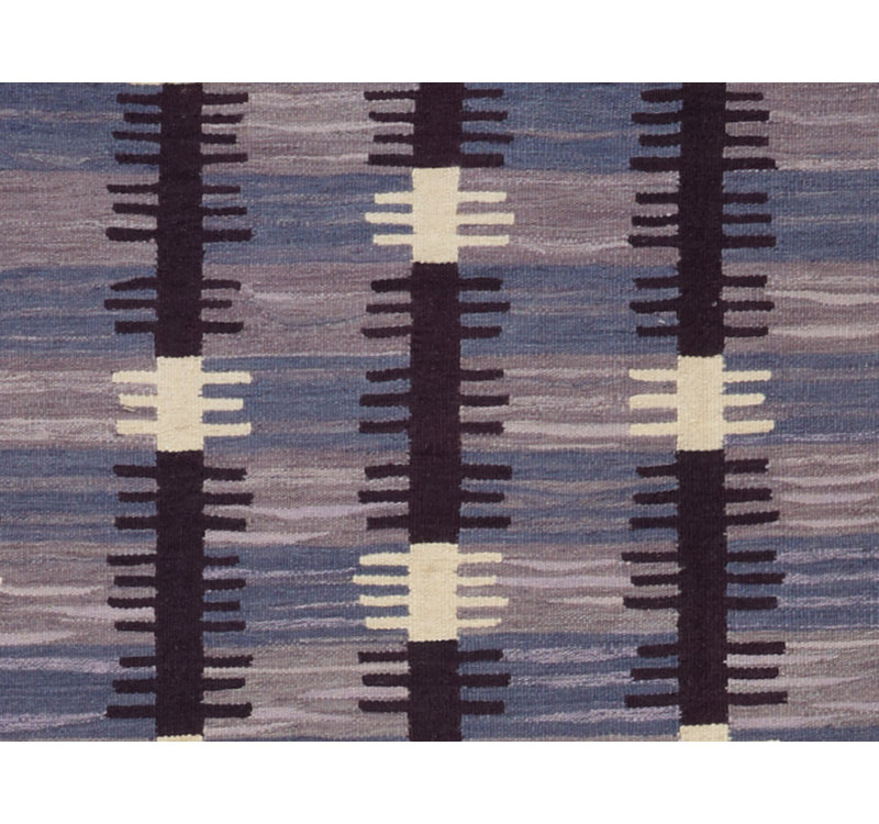 Tapis de zone mauve handwoven à tissage plat