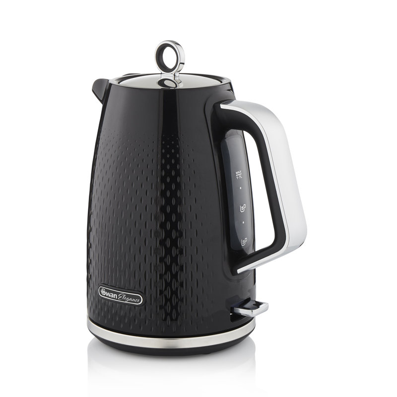 Swan SWANELEGANCE 1.79637L Composite Electric Tea Kettle, Black