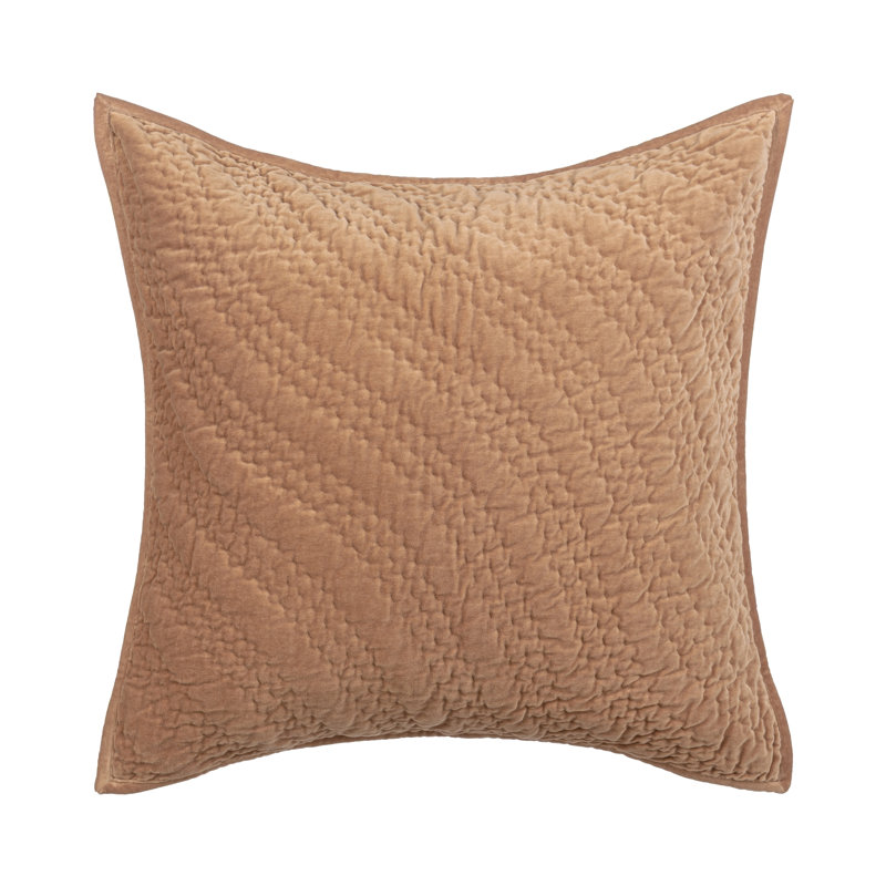 Elms 4-Piece Velvet Cotton Blend Quilt Set, Brown