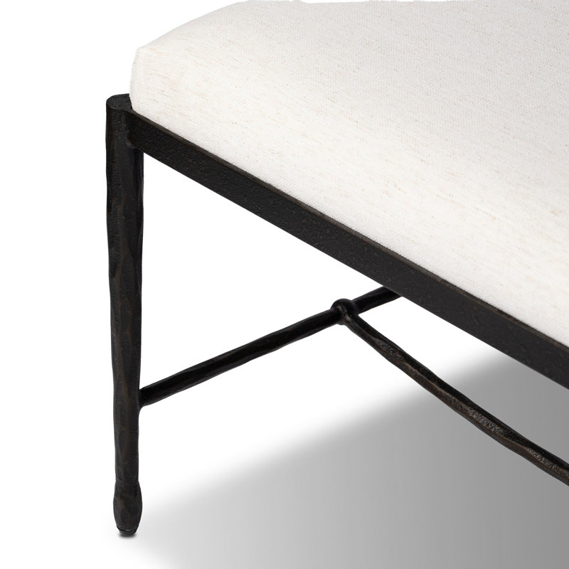 JADE Upholstered Bench, Crypton Nomad Snow