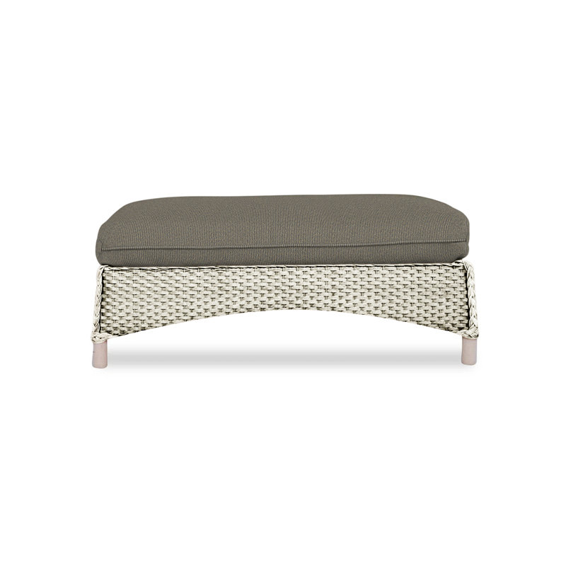 Mandalay Outdoor Ottoman, Demo Skyway, Linen