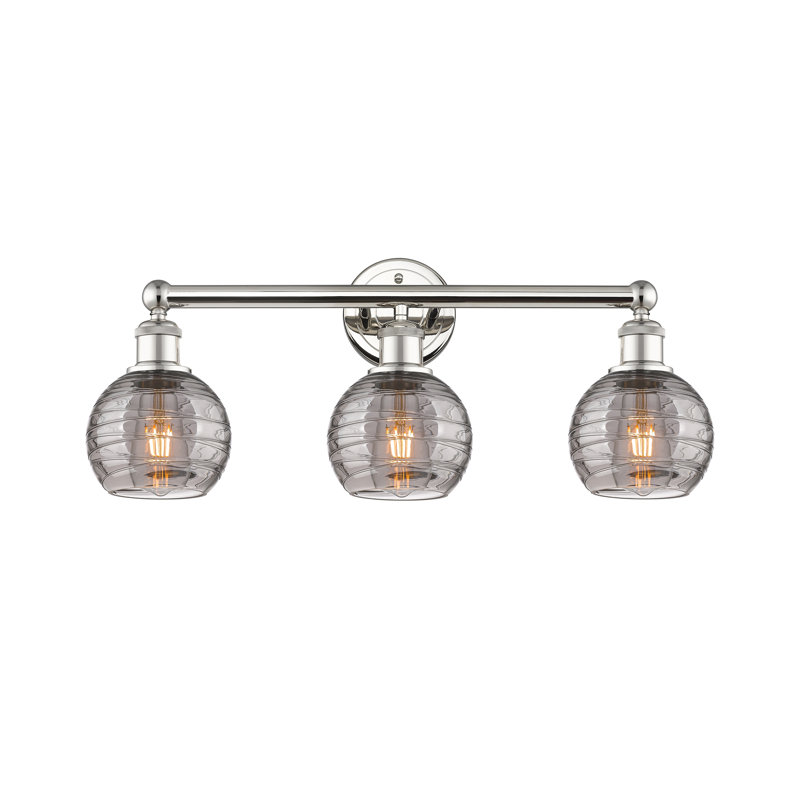 Cambria 3 - Light Dimmable Vanity Light, Polished Nickel, Clear