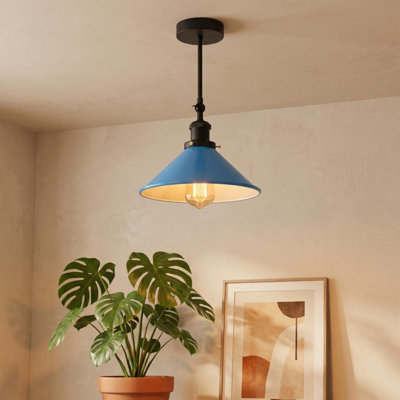 Plafonnier semi-encastré moderne avec abat-jour conique Modern
