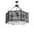 Saskia 12 - Light Dimmable Drum Chandelier