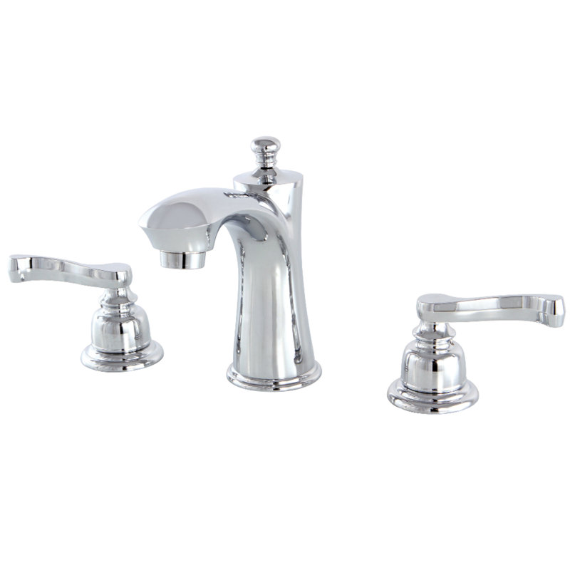 Robinet de salle de bain espacé Kingston, Chrome