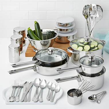 Ayesha Curry 11-Piece Home Collection Stainless Steel Cookware Set