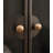 22.83" Black Rectangular Solid Wood Wine Rack