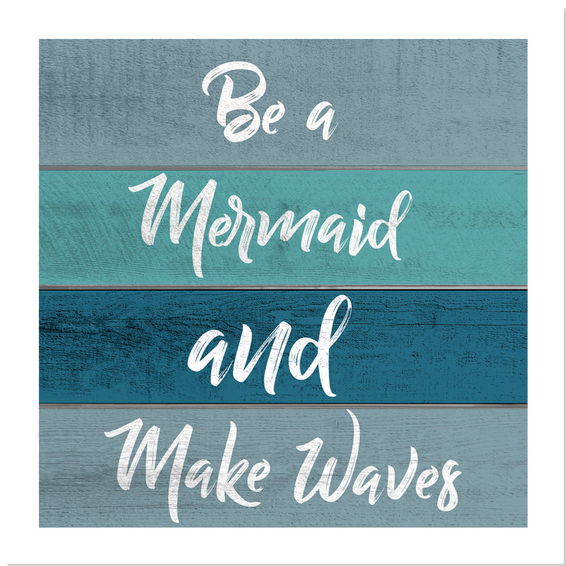 «Be a Mermaid», art, H 16 po x l 16 po x P 1 po, Papier