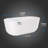 59.1" X 28.3" Freestanding Soaking Acrylic Bathtub
