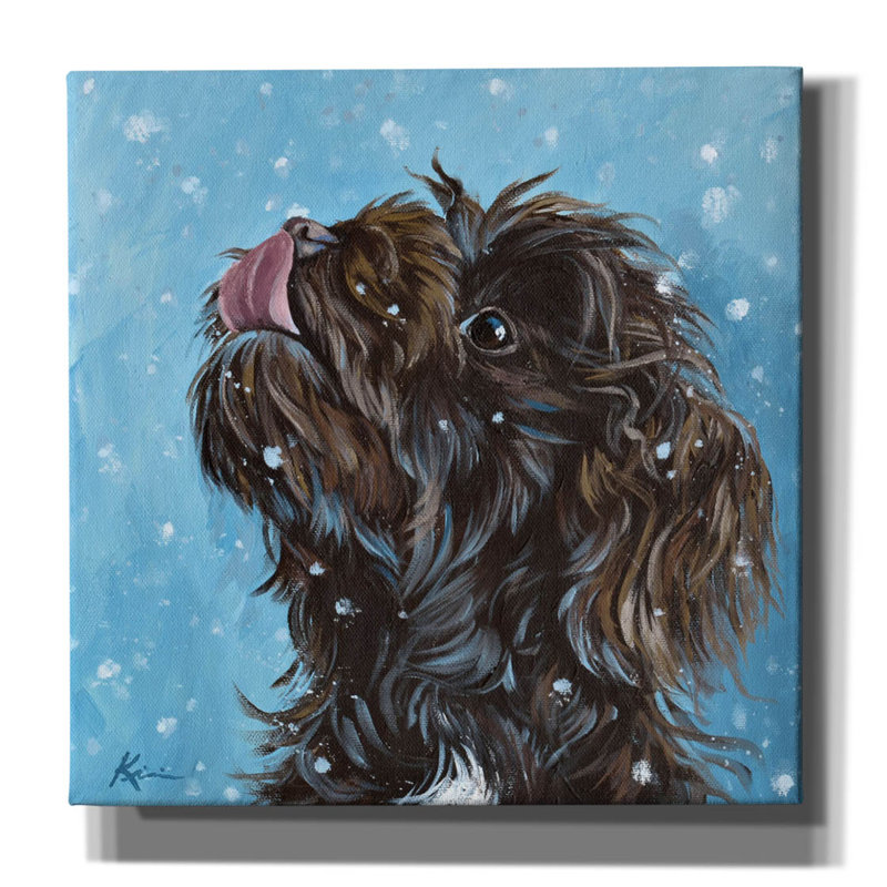 «Let It Snow Havese» par Lindsay Kivi, art mural sur toile, H 12 po x l 12 po x P 0,75 po