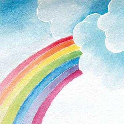 Serviettes arc-en-ciel pour 20 invités