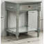 Table de chevet avec tiroir et tablette Tami Grey Ash Grey