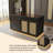 62.99"Black rectangular jewelry storage display cabinet