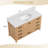 54'' Free-standing Single Bathroom Vanity With Engineered Stone Vanity Top