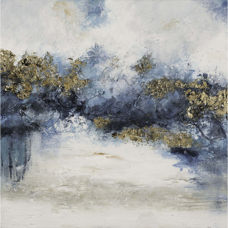 Gilded Landscape 1 Print, 40" H x 40" W x 2" D