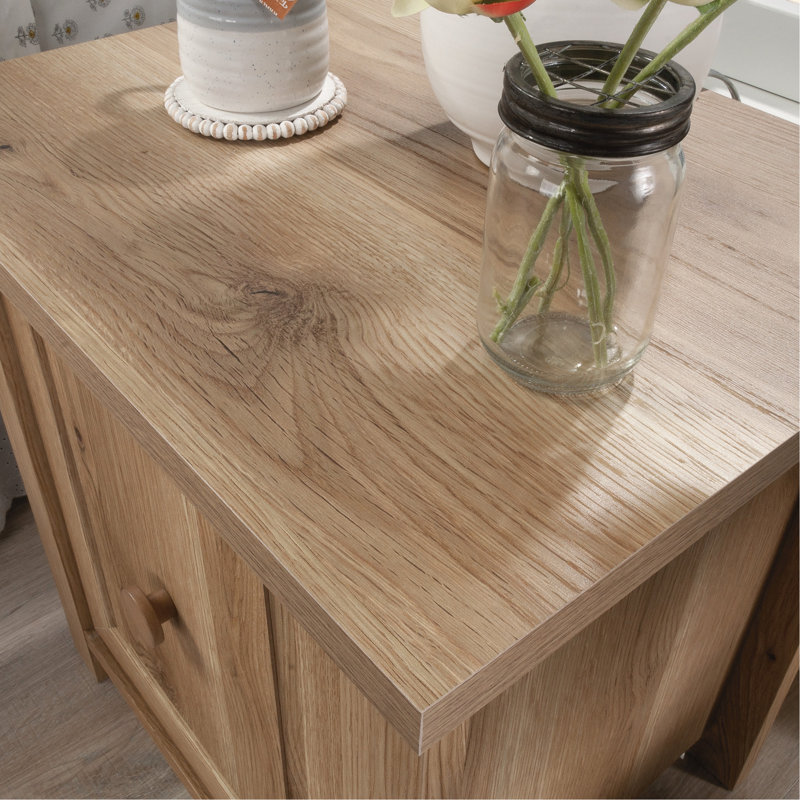 Table de chevet, finition brune