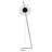 Z Modern Grandfather Clock, Polished Stainless Steel, Floating Glass Dial, Touch Controlled LED Ligh