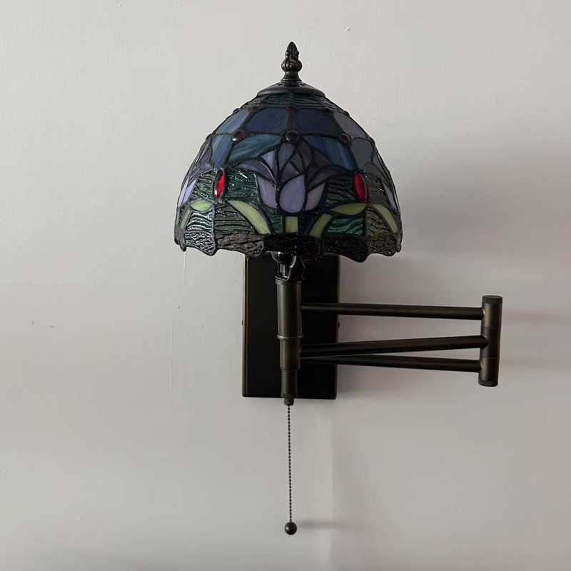 Ampoule à DEL Tiffany, Bleu / Vert / Rose