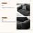 Black 100% Polyester Modular Sofa cushion couch-109304816-109304817